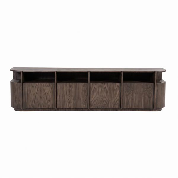 Eleonora TV meubel Oslo 230 cm - donkerbruin
