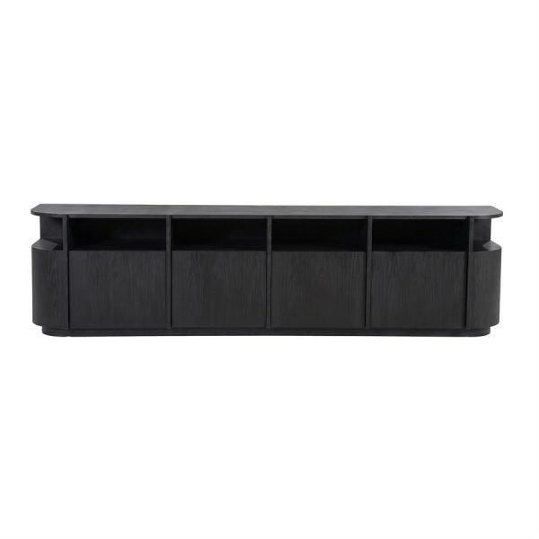 Eleonora TV meubel Oslo 230 cm - zwart