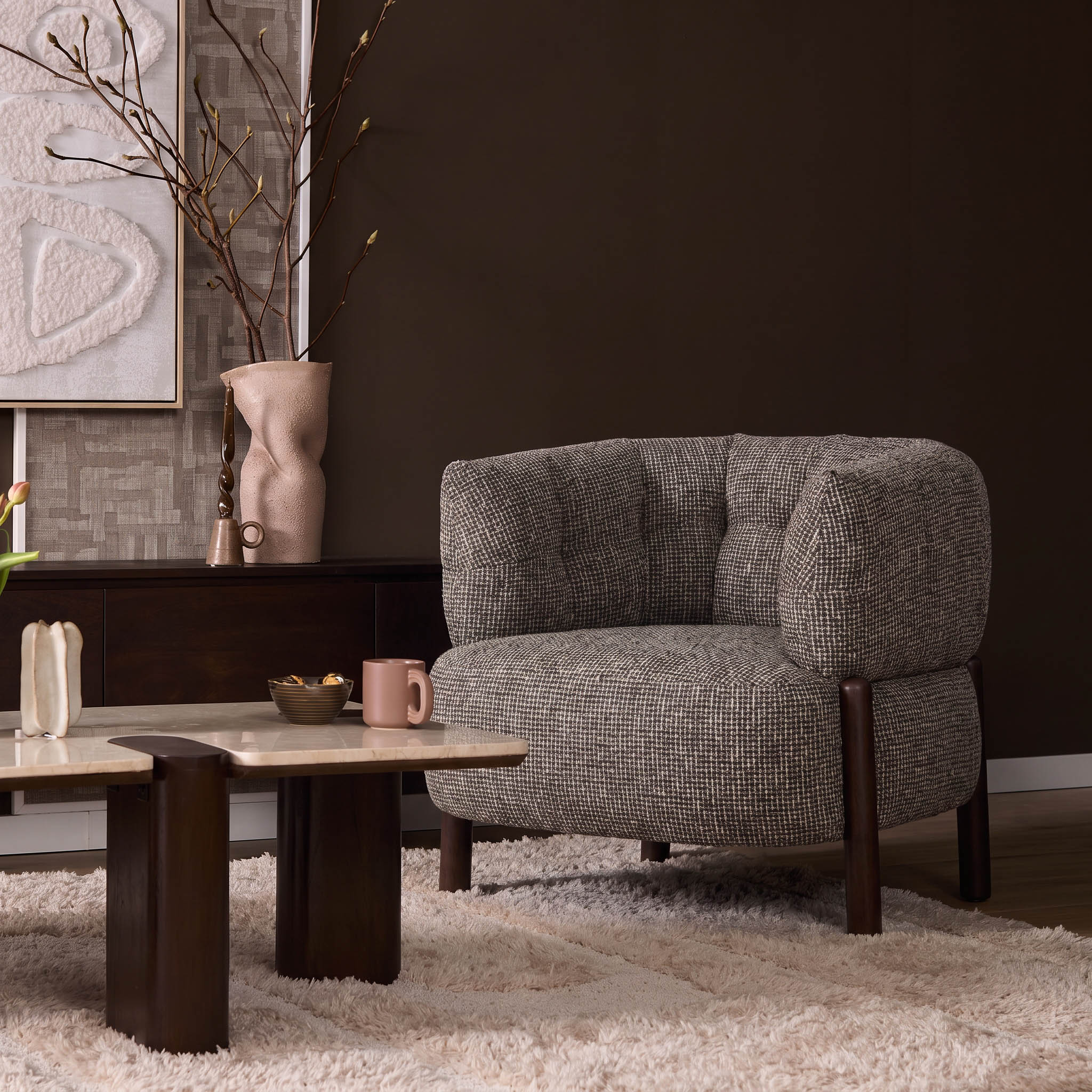 Starfurn Fauteuil Feda Bruin