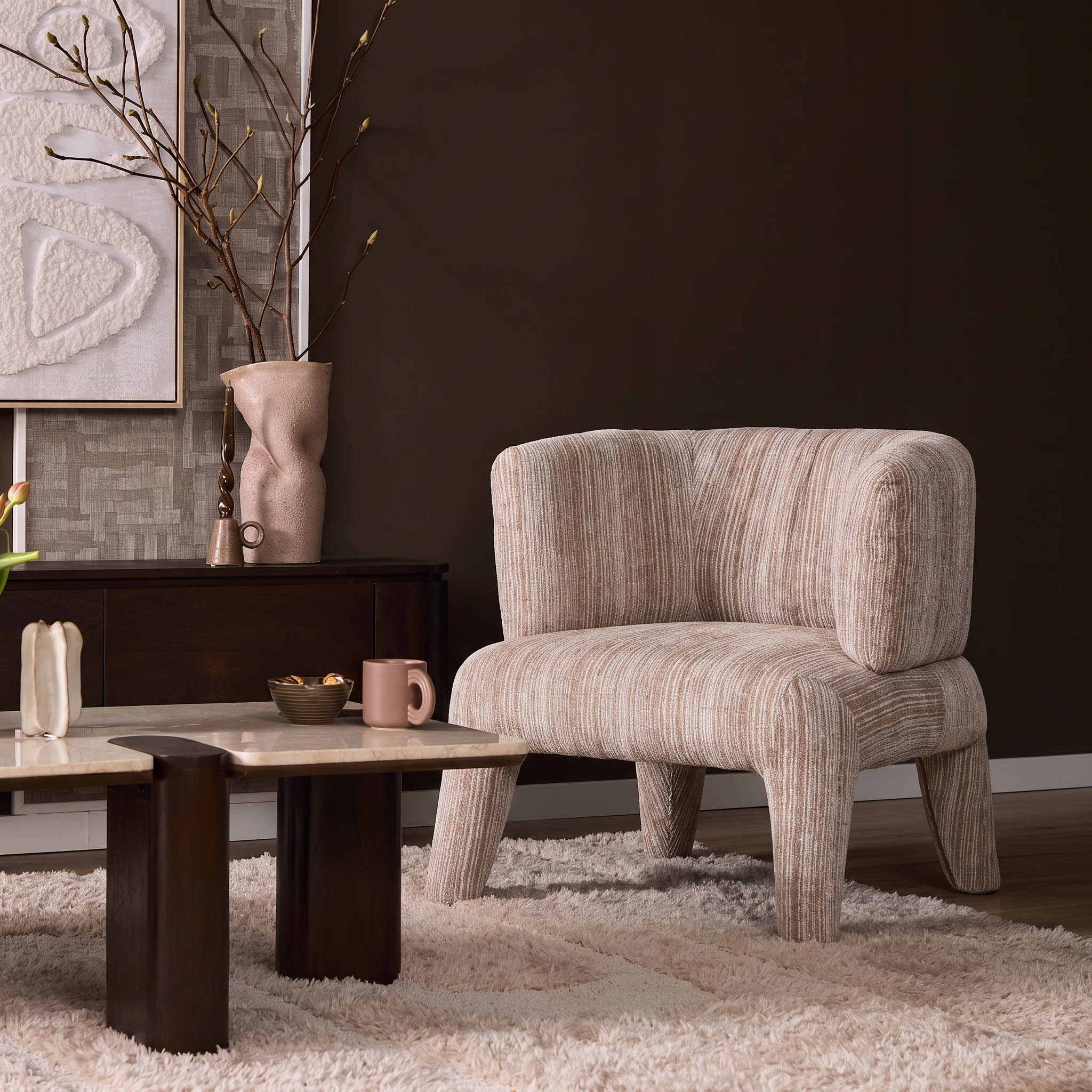 Starfurn Fauteuil Eva Plum
