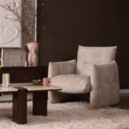 Starfurn Fauteuil Lois Beige