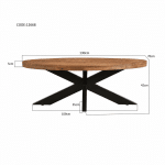 Livingfurn Sturdy Oval 130 cm