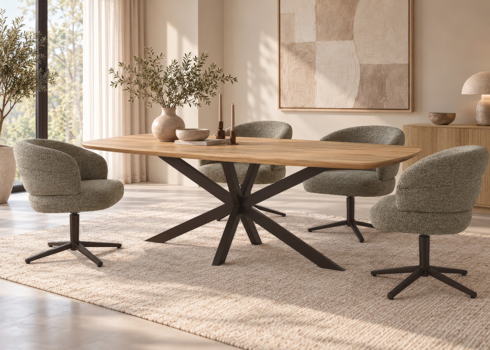 Livingfurn eettafel Santino 210cm