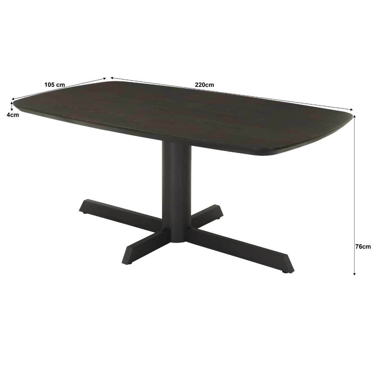 Livingfurn eettafel Sanremo Espresso 220cm