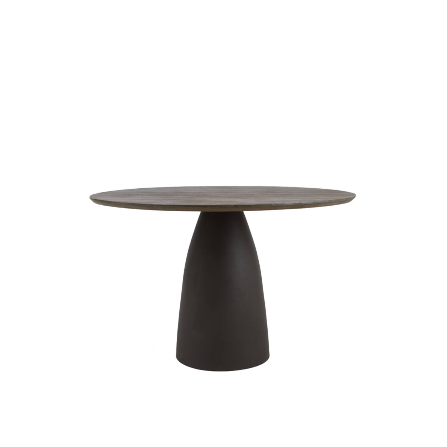 Light & Living Eettafel Ø120x76 cm PALMIRA hout mat choc bruin+mat d bruin