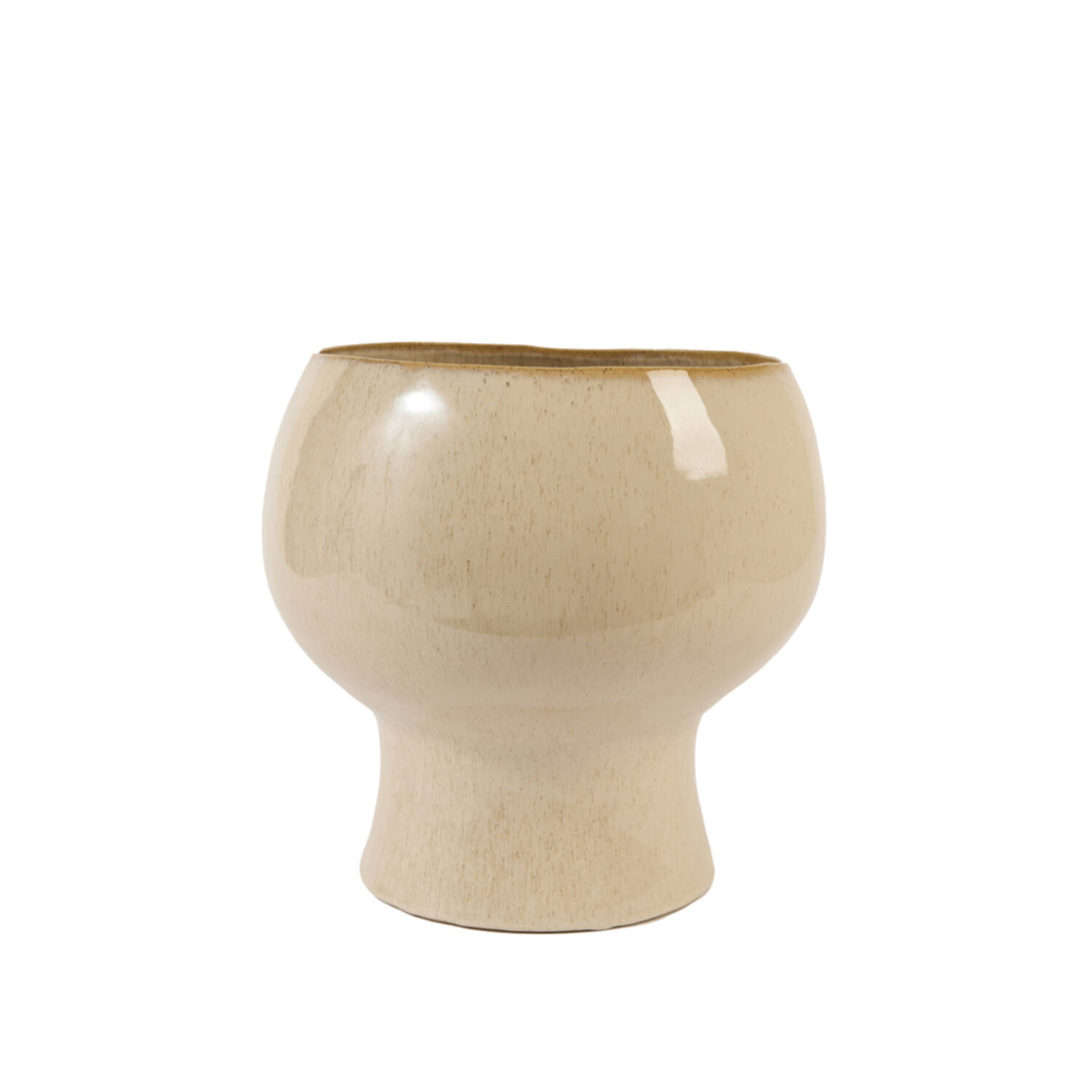 Light & Living Vaas deco Ø34,5x33 cm JANCO keramiek glans beige