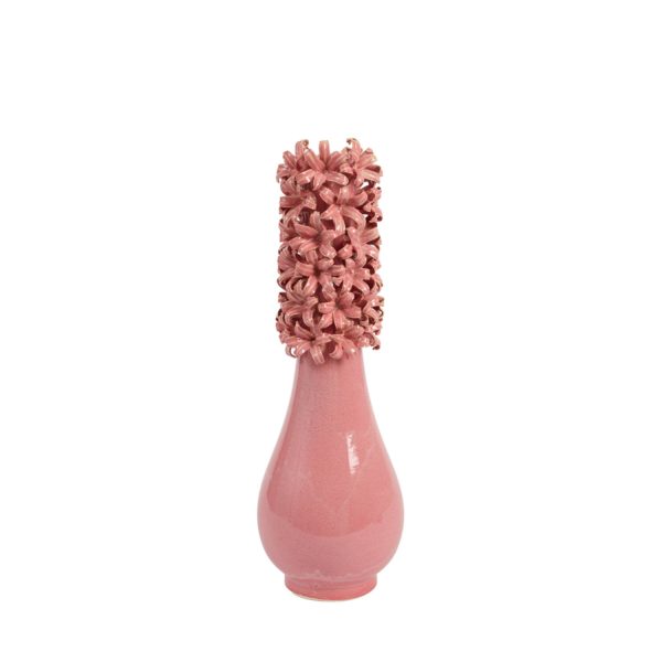 Light & Living Vaas deco Ø18x55 cm PROVA keramiek roze