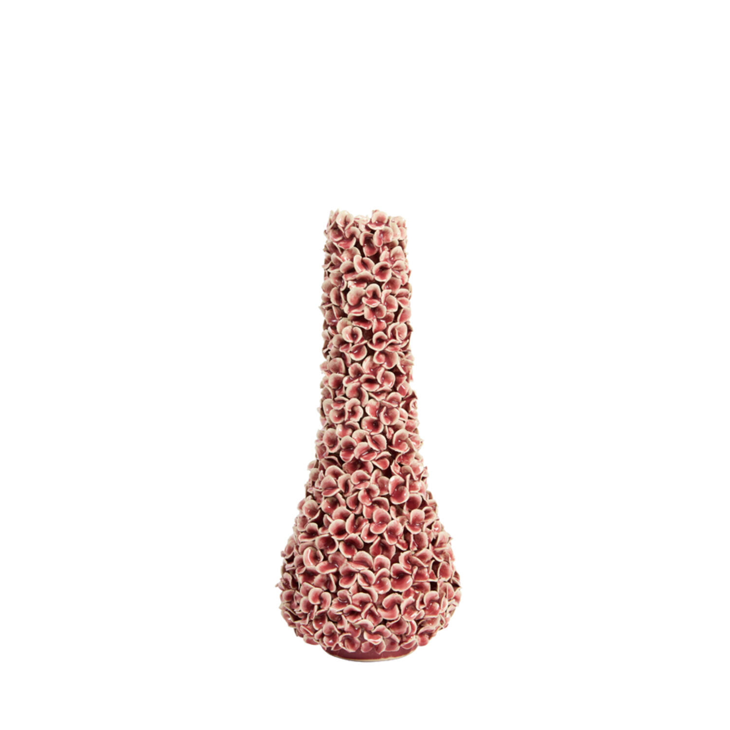 Light & Living Vaas deco Ø17,5x41 cm ELIRA keramiek roze