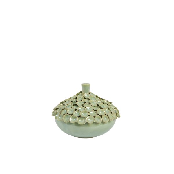 Light & Living Vaas deco Ø32,5x23 cm NYARO keramiek mint
