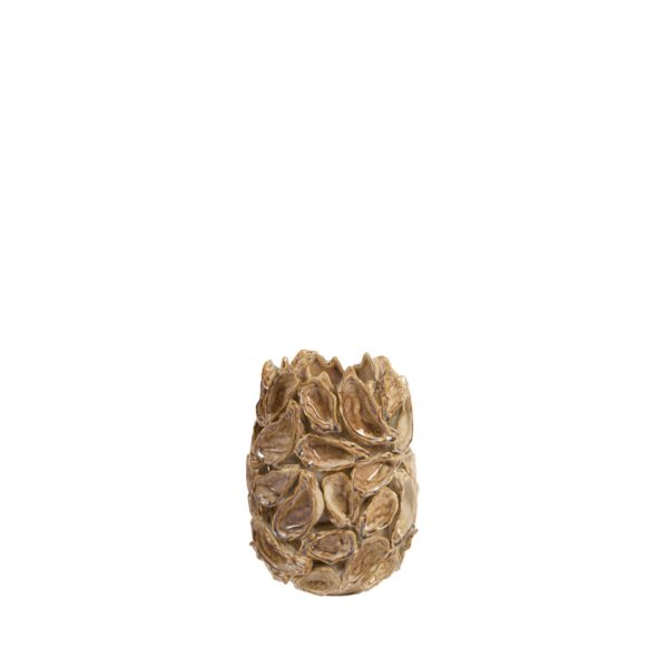 Light & Living Vaas Ø21,5x30 cm MAREA keramiek crème-taupe
