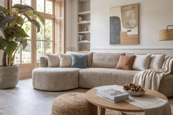 UrbanSofa Loungebank Evi met houten salon