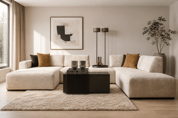 UrbanSofa Hoekbank Boaz Pallazo Sand