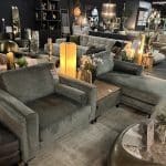 SHOWMODEL UrbanSofa Loungebank + hocker + loveseat Quinn Kensington Thyme