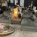 SHOWMODEL UrbanSofa Loungebank + hocker + loveseat Quinn Kensington Thyme
