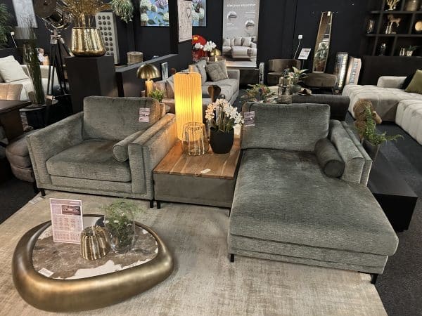 SHOWMODEL UrbanSofa Loungebank + hocker + loveseat Quinn Kensington Thyme