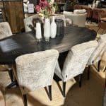 SHOWMODEL UrbanSofa eetkamerstoelen set van 6 Milou Belmonte Silver