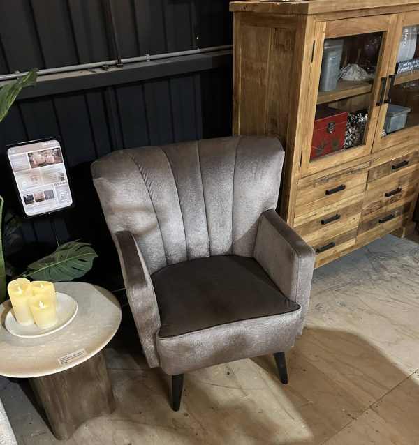 SHOWMODEL UrbanSofa fauteuil Jazz Bergamo Fur Taupe