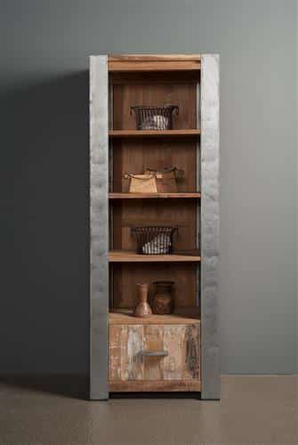 Tower Living boekenkast Novara 70x45x190 cm oud teak