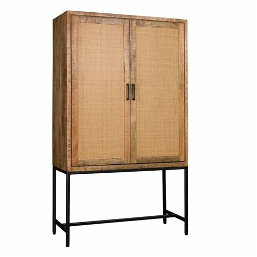 Tower Living opbergkast Carini naturel 110x45x190 cm mangohout