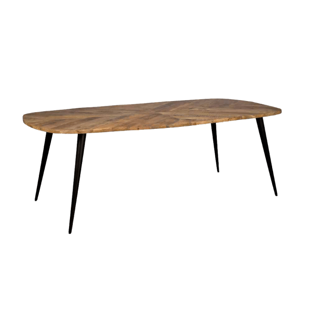 Eettafel Giovanni nature mangohout