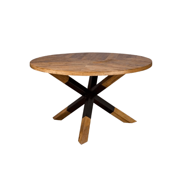 Eettafel Viola nature rond 130 cm mangohout