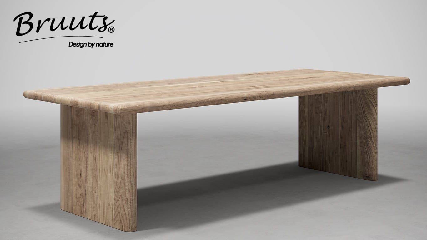 UrbanSofa Bruuts® eettafel Giulia Woodbury Wooden Block Leg