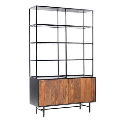 Tower Living boekenkast Taviano 110x40x180 cm Sheesham hout