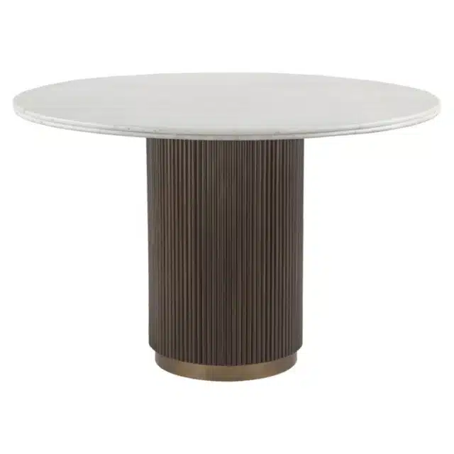 Richmond Interiors eettafel Mayfield 120 cm rond marmer